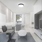 V-Tac Plafoniera LED Plafoniera LED V-Tac SKU-76341 | 18W, IP44, 4000K, Negru