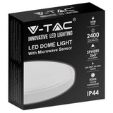 V-Tac Plafoniera LED Plafoniera LED V-Tac SKU-7662 | 24W, 3000K, IP44, Senzor Miscare
