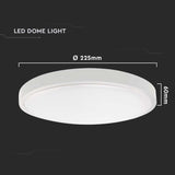 V-Tac Plafoniera LED Plafoniera LED V-Tac SKU-7662 | 24W, 3000K, IP44, Senzor Miscare