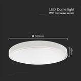 V-Tac Plafoniera LED Plafoniera LED V-Tac SKU-76631 | 24W, 4000K, IP44, Senzor Miscare