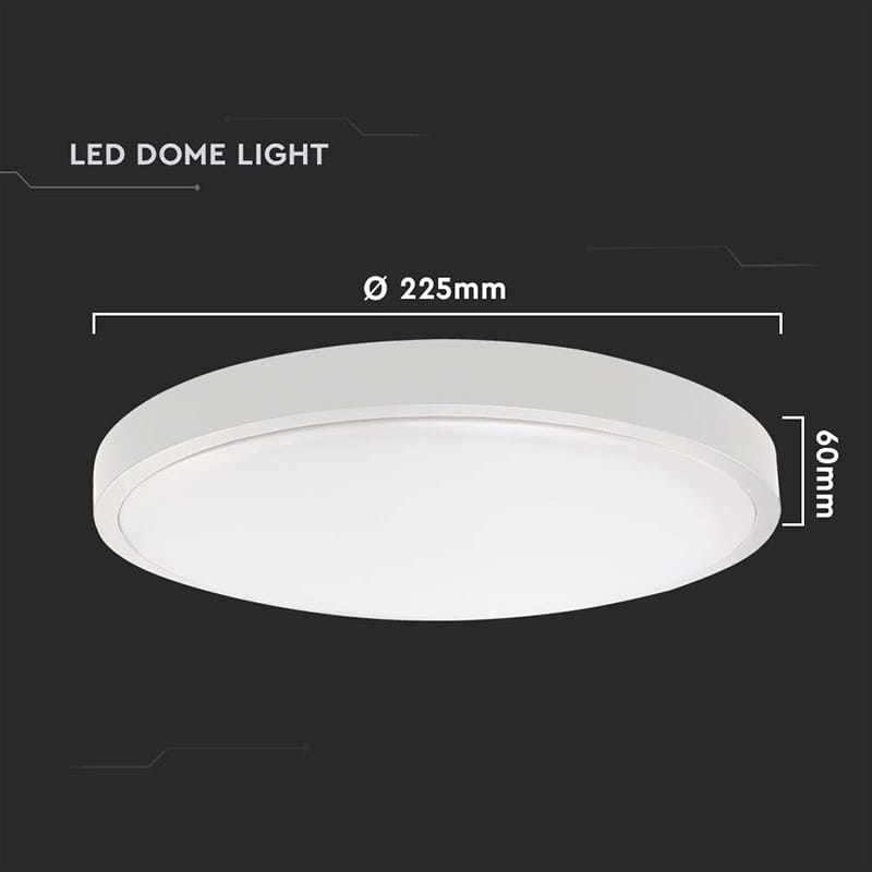 V-Tac Plafoniera LED Plafoniera LED V-Tac SKU-7664 | 24W, 6500K, IP44, Senzor Miscare