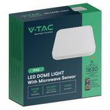 V-Tac Plafoniera LED Plafoniera LED V-Tac SKU-76681 | 30W, IP44, Senzor, 4000K, Alb