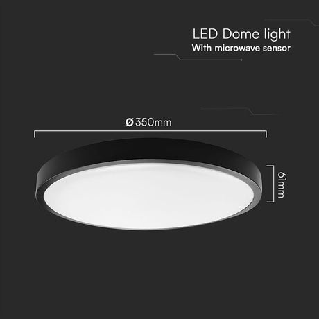 V-Tac Plafoniera LED Plafoniera LED V-Tac SKU-76701-24 | 24W, 4000K, IP44, Senzor Miscare