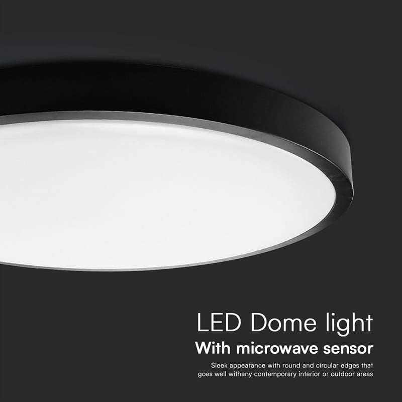V-Tac Plafoniera LED Plafoniera LED V-Tac SKU-76701-24 | 24W, 4000K, IP44, Senzor Miscare