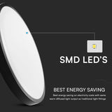 V-Tac Plafoniera LED Plafoniera LED V-Tac SKU-76701-24 | 24W, 4000K, IP44, Senzor Miscare