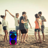 V-Tac Boxa Bluetooth Boxa Portabila V-Tac SKU-7676 | 2x6.5", 50W RMS, Bluetooth, LED, Microfon