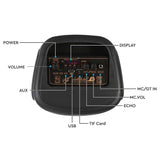 V-Tac Boxa Bluetooth Boxa Portabila V-Tac SKU-7676 | 2x6.5", 50W RMS, Bluetooth, LED, Microfon