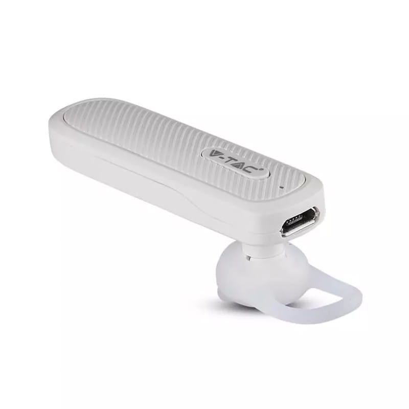 V-Tac Casti bluetooth Casti Bluetooth V-Tac SKU-7701 | Alb