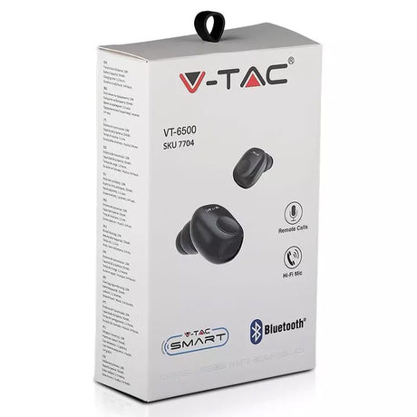 V-Tac Casti bluetooth Casti Bluetooth V-Tac SKU-7704 | In-Ear, 55mAh, Negru