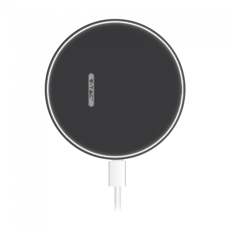 V-Tac Incarcator wireless Incarcator Wireless V-Tac SKU-7708 | 5A, Incarcare Rapida, Negru
