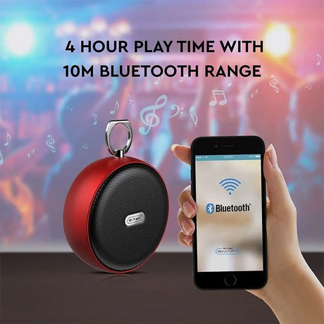 V-Tac Boxa Bluetooth Boxa Bluetooth V-Tac SKU-7716 | Portabila, 4W, Rosu