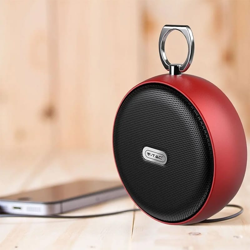 V-Tac Boxa Bluetooth Boxa Bluetooth V-Tac SKU-7716 | Portabila, 4W, Rosu