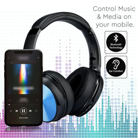 V-Tac Casti bluetooth Casti Bluetooth V-Tac SKU-7728 | Wireless, Albastru