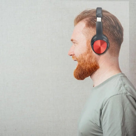 V-Tac Casti bluetooth Casti Wireless V-Tac SKU-7729 | Bluetooth, Rosu