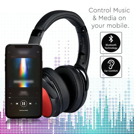 V-Tac Casti bluetooth Casti Wireless V-Tac SKU-7729 | Bluetooth, Rosu