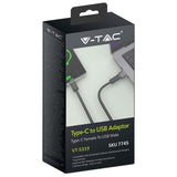 V-Tac Adaptor USB Adaptor USB V-Tac SKU-7745 | USB-C la USB-A