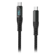 V-Tac Cablu USB-C Cablu V-Tac SKU-7746 | USB-C la USB-C, 1m, Cu Afisaj