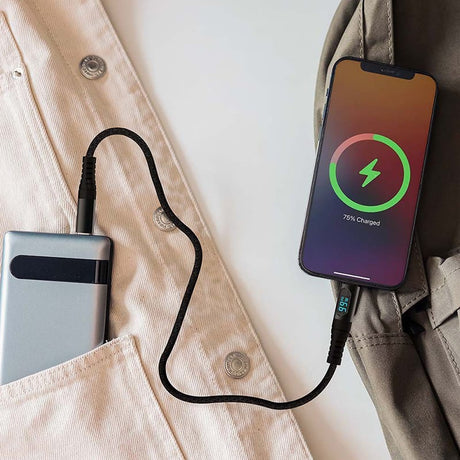 V-Tac Cablu USB-C Cablu V-Tac SKU-7746 | USB-C la USB-C, 1m, Cu Afisaj
