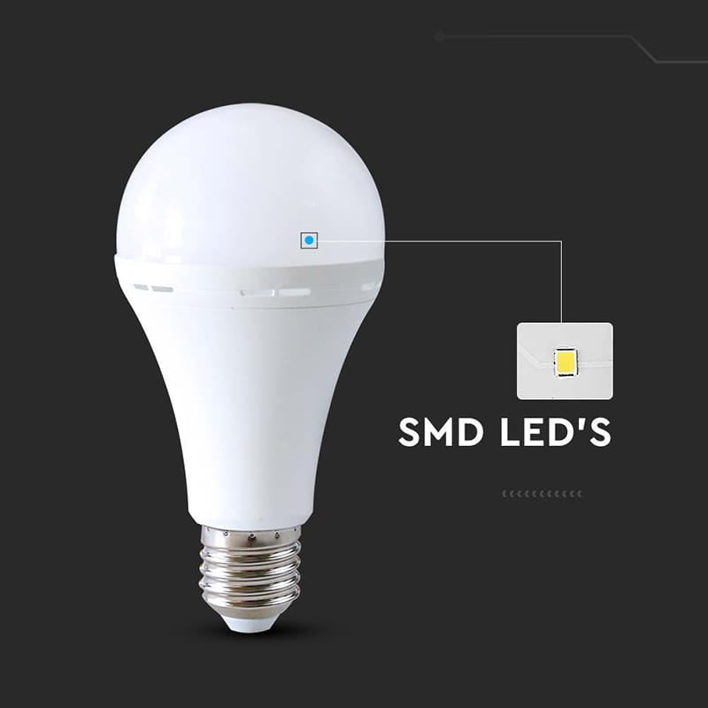 V-Tac Bec LED SMART Bec LED V-Tac SKU-7795 | A90, 15W, 4000K, Emergenta 3h