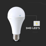 V-Tac Bec LED SMART Bec LED V-Tac SKU-7795 | A90, 15W, 4000K, Emergenta 3h