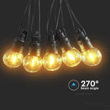 V-Tac Ghirlanda LED Ghirlanda LED V-Tac SKU-7804 | Solara, 10 Becuri, 12m, 3000K