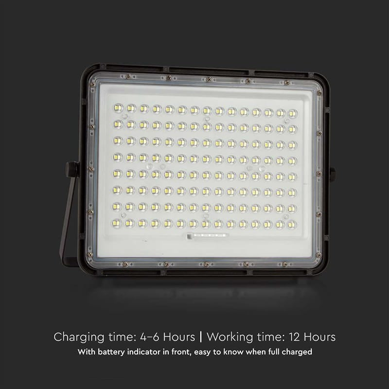 V-Tac Lampa LED Reflector LED Solar V-Tac SKU-7828 | 20W, 1800lm, 4000K, IP65, Negru