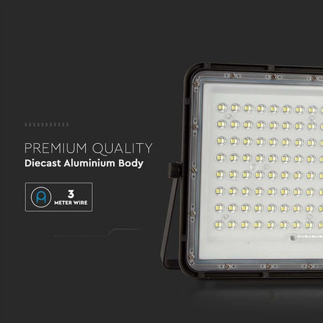 V-Tac Lampa LED Reflector LED Solar V-Tac SKU-7828 | 20W, 1800lm, 4000K, IP65, Negru