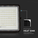 V-Tac Lampa LED Reflector LED Solar V-Tac SKU-7828 | 20W, 1800lm, 4000K, IP65, Negru