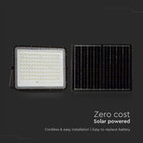 V-Tac Lampa LED Reflector LED Solar V-Tac SKU-7828 | 20W, 1800lm, 4000K, IP65, Negru