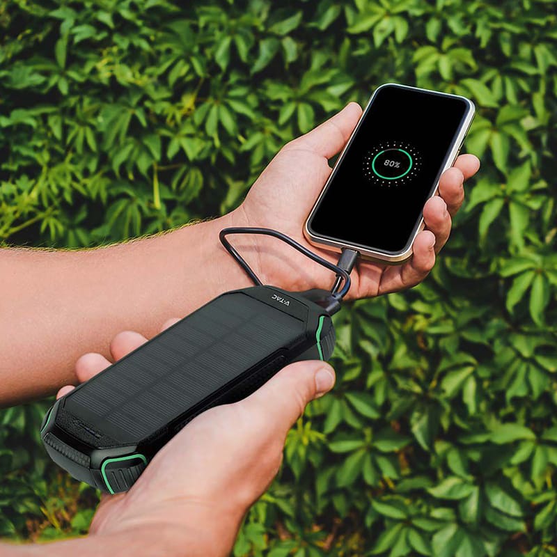 V-Tac Power bank Power Bank V-Tac SKU-7836 | 30000mAh, Wireless 15W, USB-C PD 20W, Solar