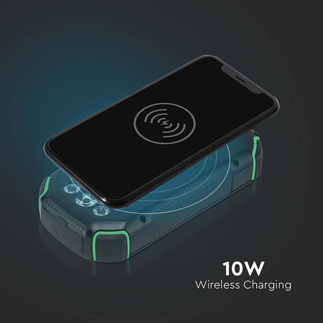 V-Tac Power bank Power Bank V-Tac SKU-7836 | 30000mAh, Wireless 15W, USB-C PD 20W, Solar