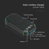 V-Tac Power bank Power Bank V-Tac SKU-7836 | 30000mAh, Wireless 15W, USB-C PD 20W, Solar