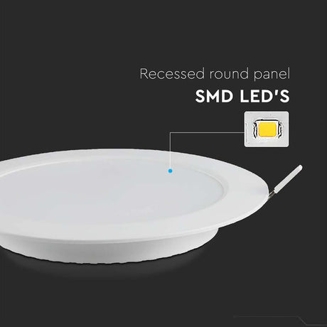 V-Tac Panou LED Panou LED V-Tac SKU-7858 | 6W, Incorporabil, 3000K