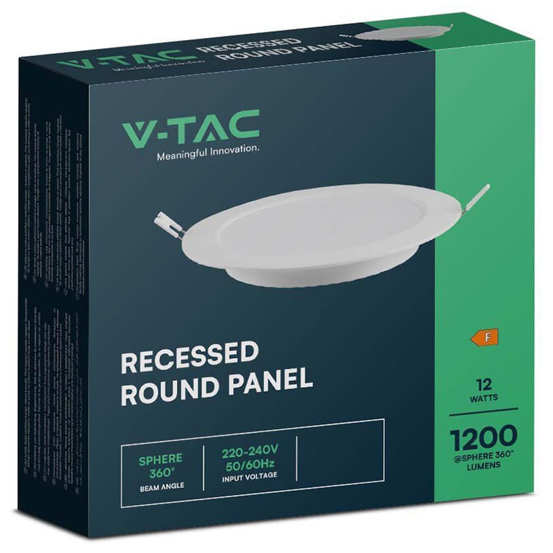 V-Tac Panou LED Panou LED V-Tac SKU-7862 | 12W, Incorporabil, 4000K
