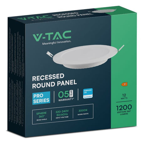 V-Tac Panou LED Panou LED V-Tac SKU-78631 | 12W, Incorporabil, 6500K