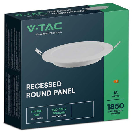 V-Tac Panou LED Panou LED V-Tac SKU-7864 | 18W, Incorporabil, 3000K