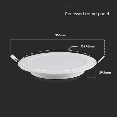 V-Tac Panou LED Panou LED V-Tac SKU-7868 | 24W, Incorporabil, 4000K