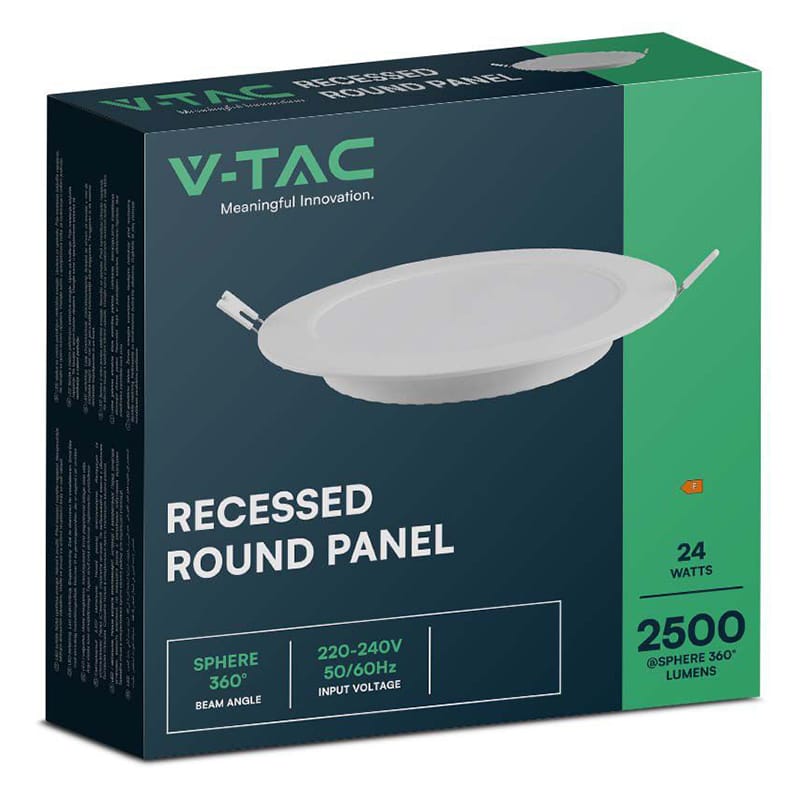 V-Tac Panou LED Panou LED V-Tac SKU-7869 | 24W, Incorporabil, 6400K