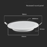 V-Tac Panou LED Panou LED V-Tac SKU-7869 | 24W, Incorporabil, 6400K