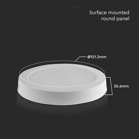 V-Tac Panou LED Panou LED V-Tac SKU-7870 | 6W, 3000K, Aplicabil