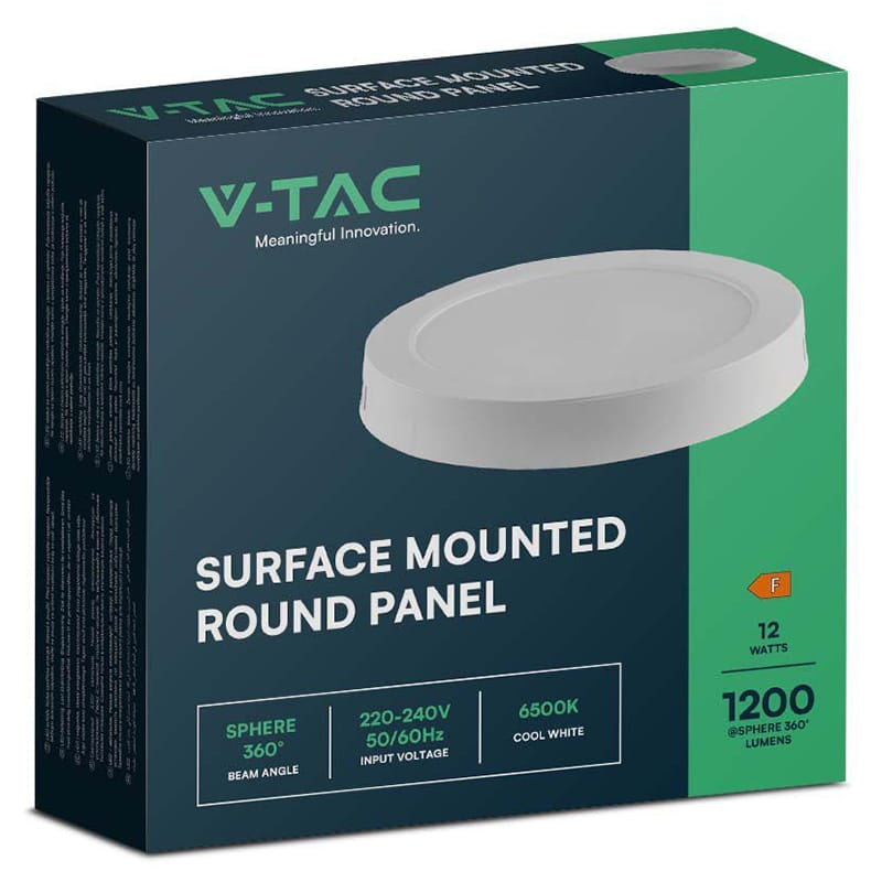 V-Tac Panou LED Panou LED V-Tac SKU-7873 | 12W, 3000K, Aplicabil