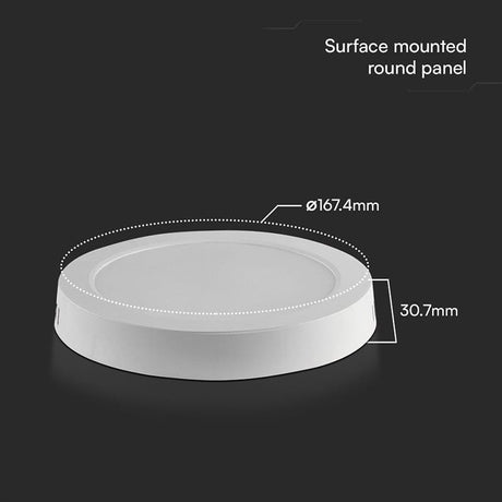 V-Tac Panou LED Panou LED V-Tac SKU-78751 | 12W, 6500K, Aplicabil, Lumina Rece