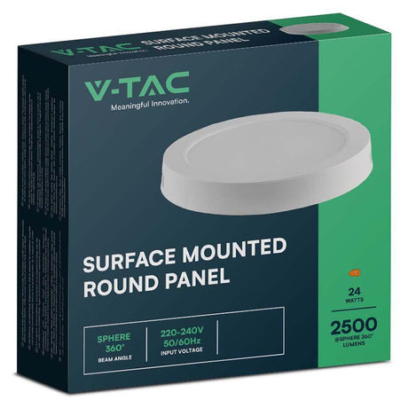V-Tac Panou LED Panou LED V-Tac SKU-7879 | 24W, 3000K, Aplicabil