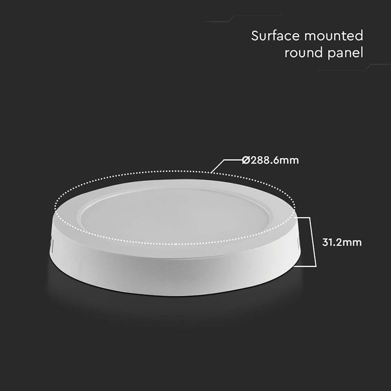 V-Tac Panou LED Panou LED V-Tac SKU-7879 | 24W, 3000K, Aplicabil