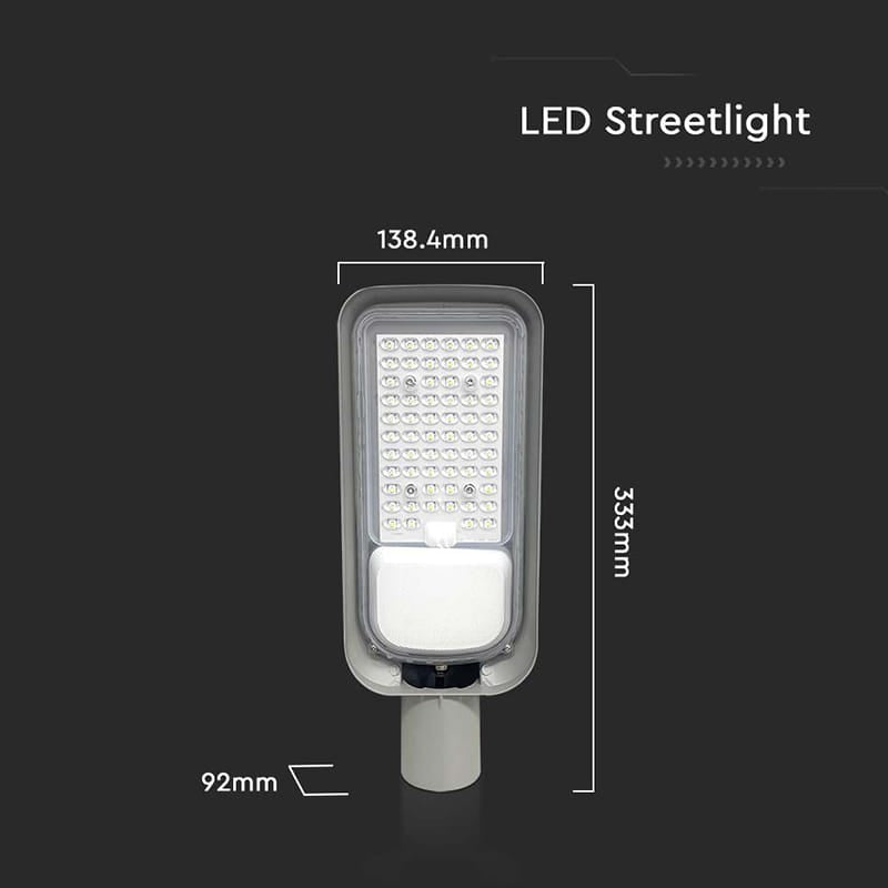 V-Tac Corp iluminat Corp Iluminat Stradal LED V-Tac SKU-7887 | 30W, 6500K, Gri