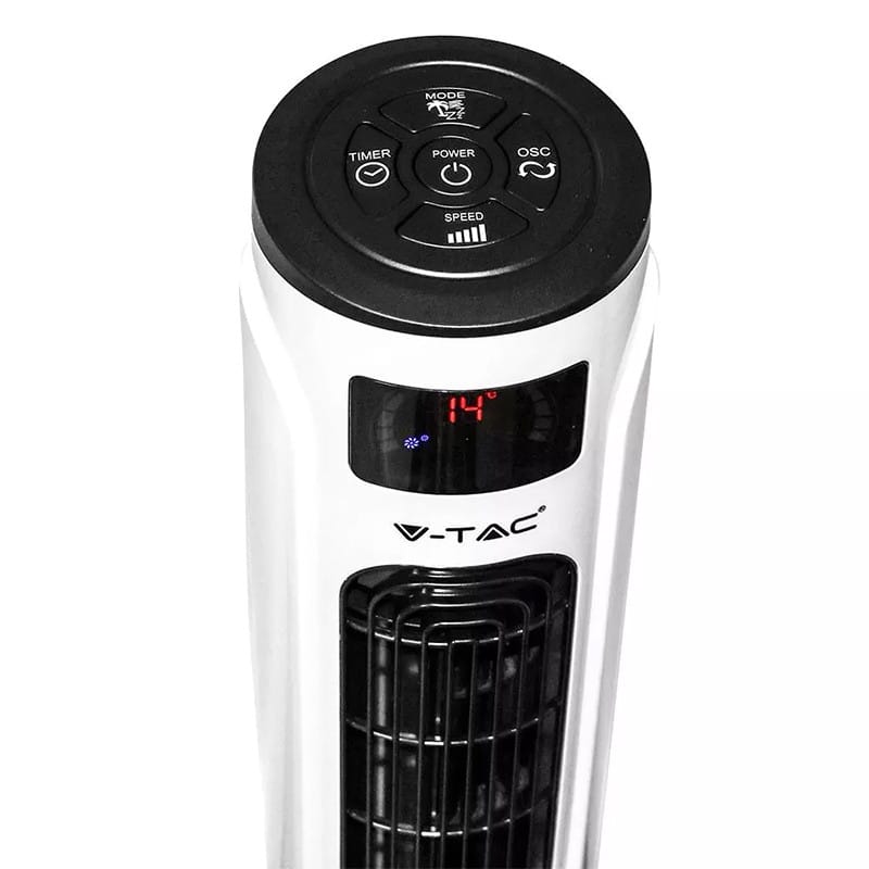 V-Tac Ventilator Ventilator Turn V-Tac SKU-7902 | 120cm, 55W, Display, Telecomanda, 3 Viteze