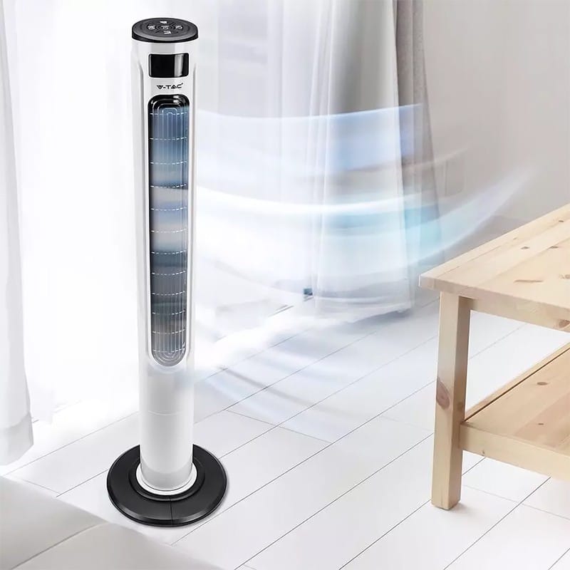 V-Tac Ventilator Ventilator Turn V-Tac SKU-7902 | 120cm, 55W, Display, Telecomanda, 3 Viteze