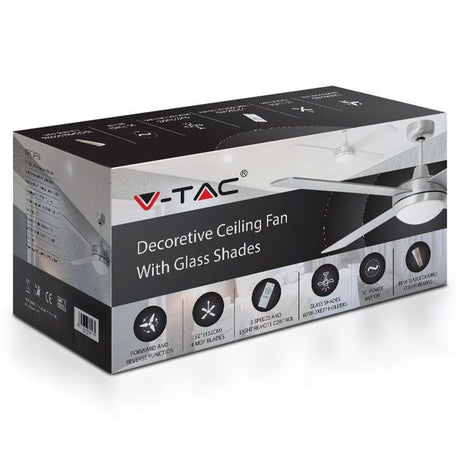 V-Tac Ventilator Ventilator V-Tac SKU-7918 | 132cm, 2xE27, 3 Viteze, Telecomanda