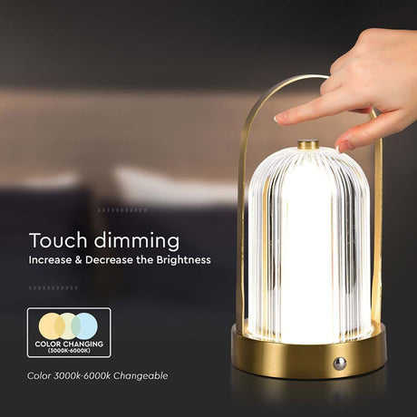 V-Tac Lampa birou Lampa Birou V-Tac SKU-7989 | 3in1, Acumulator 1800mAh, French Gold