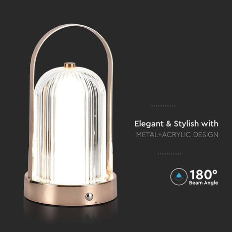 V-Tac Lampa birou Lampa Birou V-Tac SKU-7991 | 3in1, Acumulator 1800mAh, Antique Bronze